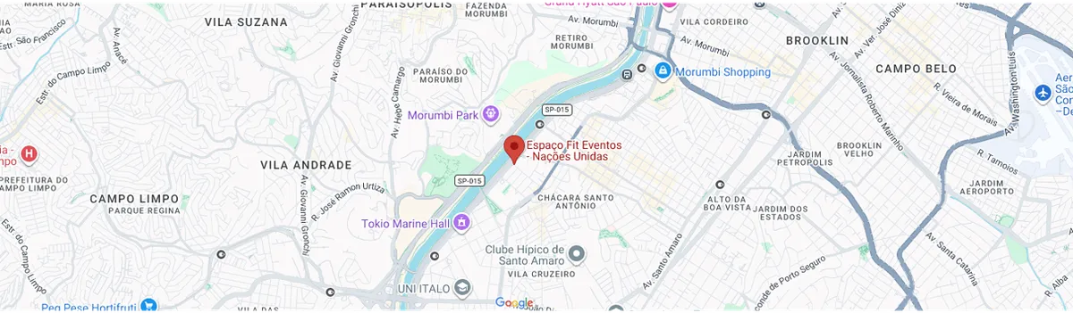 Mapa Espaço Fit Eventos